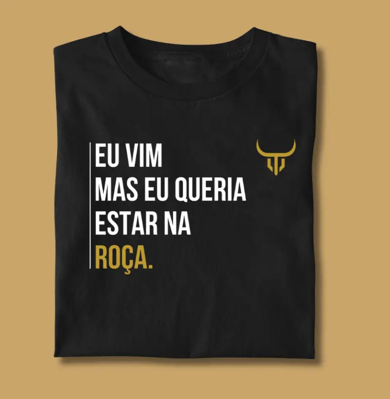 Eu vim mas eu queria estar na roça