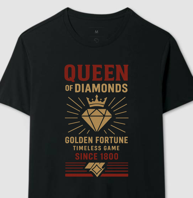 Queen Of Diamonds Baralho Board Series