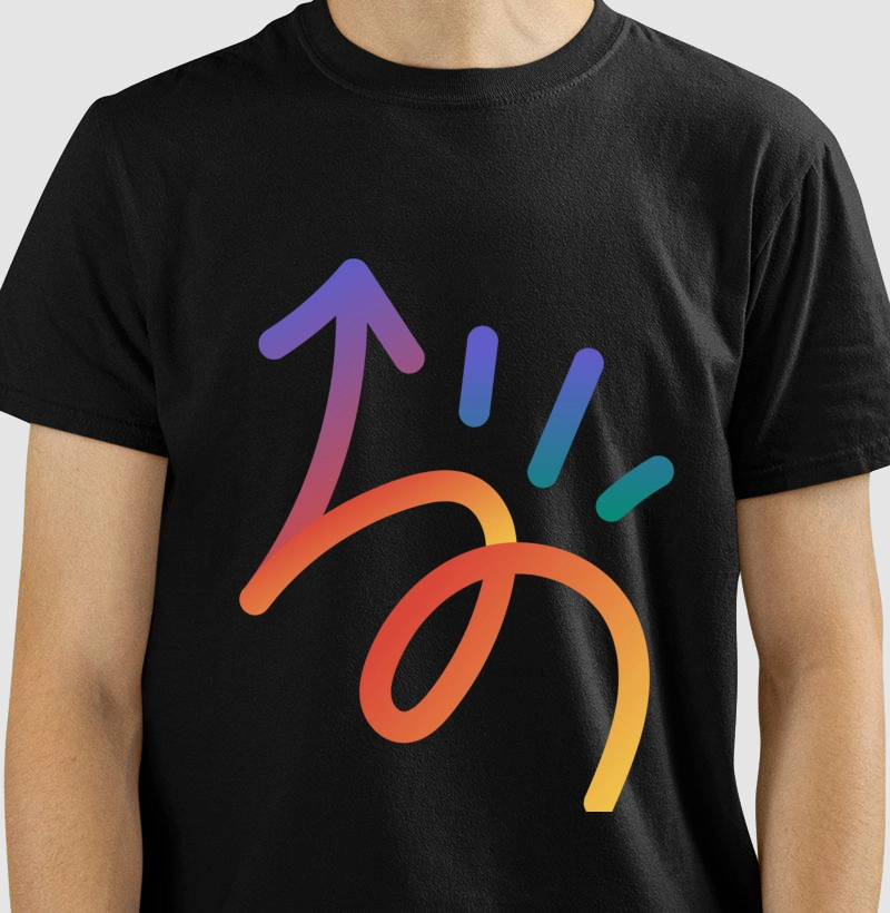 Camiseta seta cor