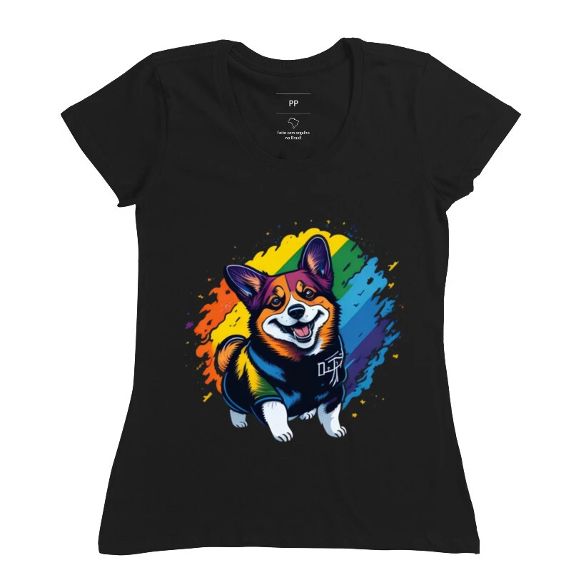 Camiseta Rainbow Paws