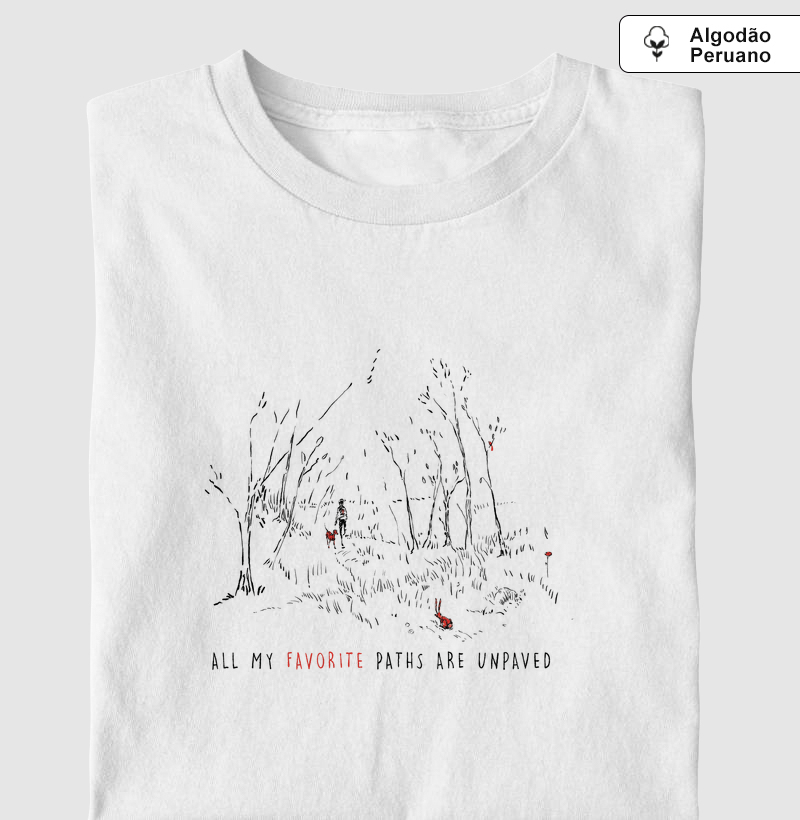 Camiseta Premium Red Dog - Unpaved (Natureza e Trilha)