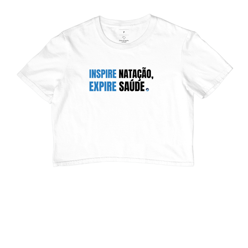 Camiseta Inspire Natação. Expire saúde.
