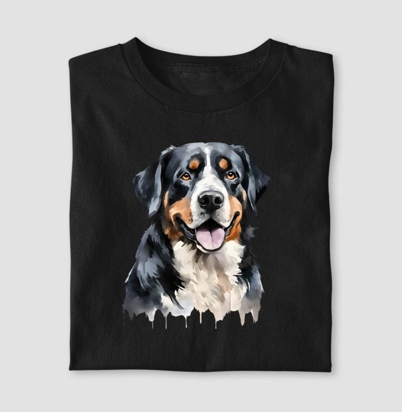 Greater Swiss Mountain aquarela