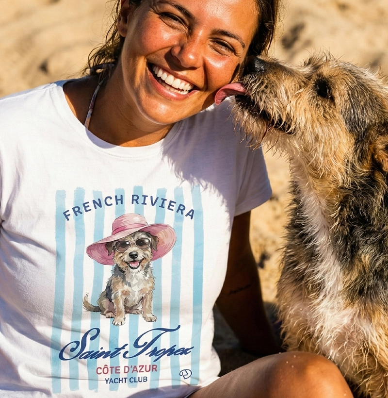Cachorrinho em Saint Tropez