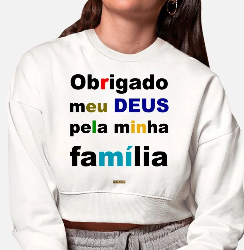 Moleton Cropped - Obrigado DEUS