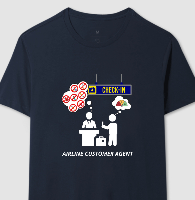 CAMISETA AGENTE DE AEROPORTO