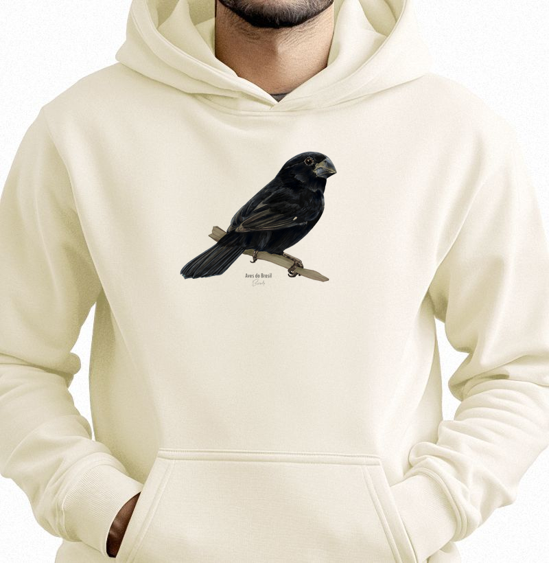 Aves do Brasil - Bicudo - Moletom Hoodie