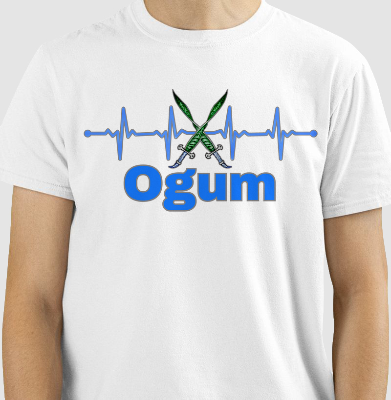 Camiseta Frequência de Ogum 100% Algodão