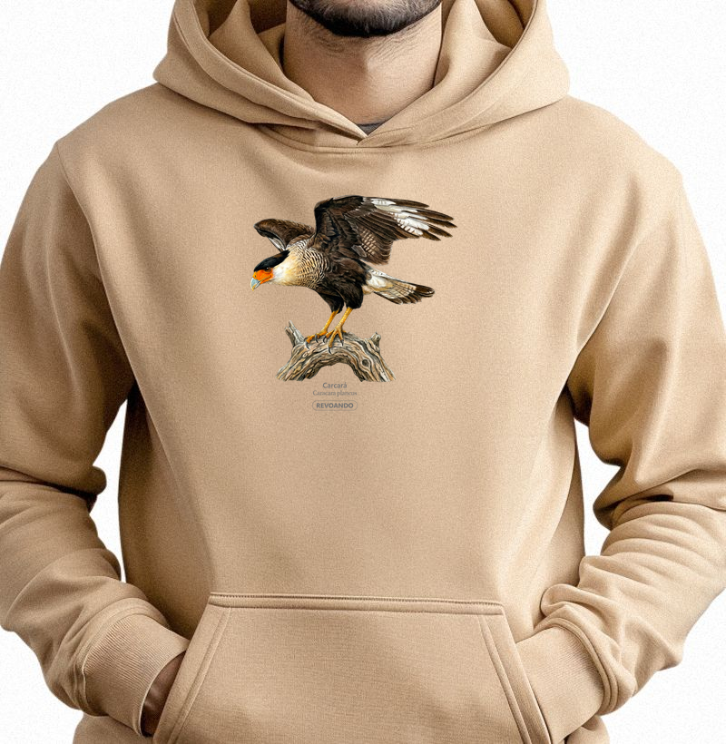 Traços Alados - Carcará - Moletom Hoodie