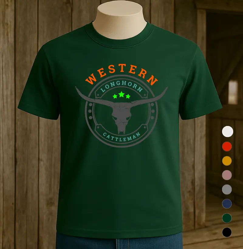 Camiseta Western loghorn