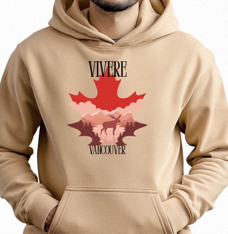 Hoodie moletom unisex Vivere Estampa Vancouver