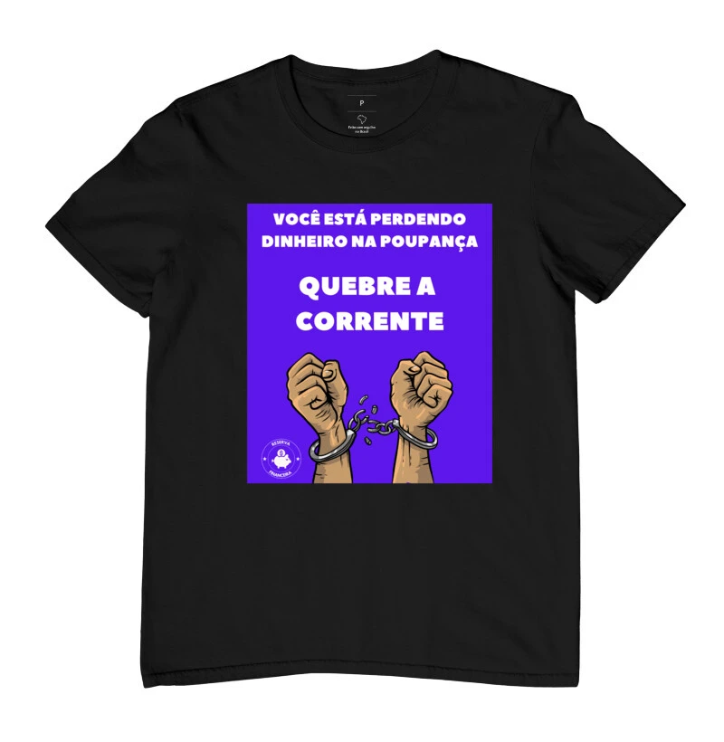 Camiseta quebre a corrente colorida