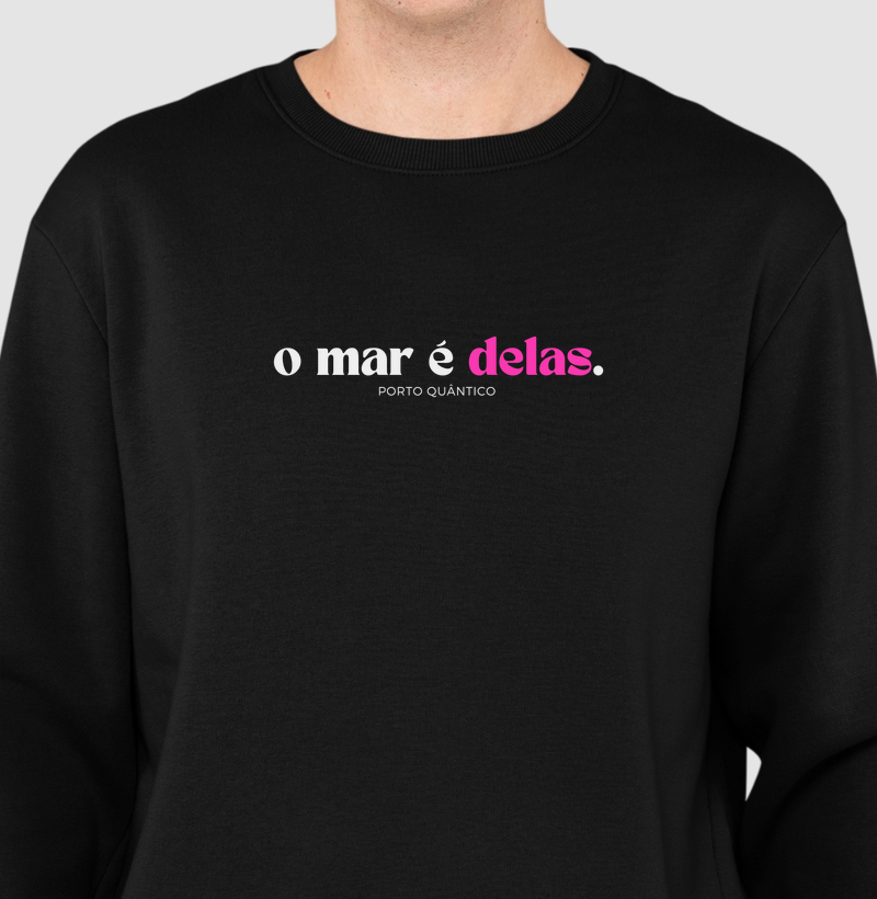 Suéter Moletom Feminino - O Mar é Delas