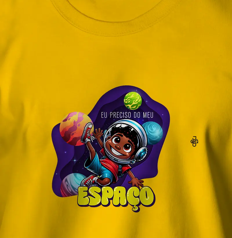 Camiseta Infantil Meu Espaço