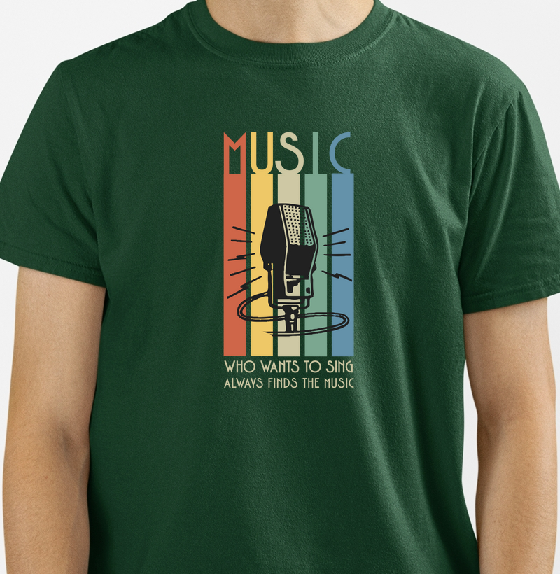 Camiseta Microfone Vintage