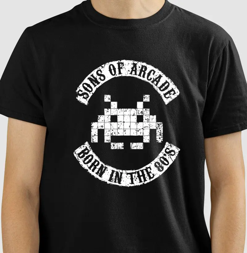 🕹️ Camiseta Sons of Arcade – Born in the 80’s