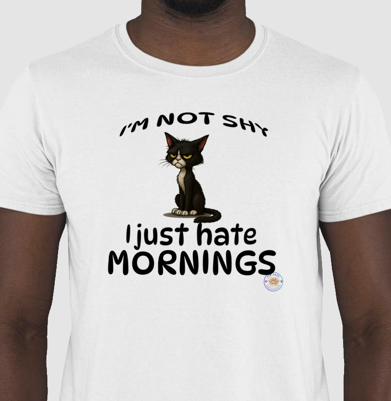 Camiseta Gato Mal-Humorado – Coleção Emoções