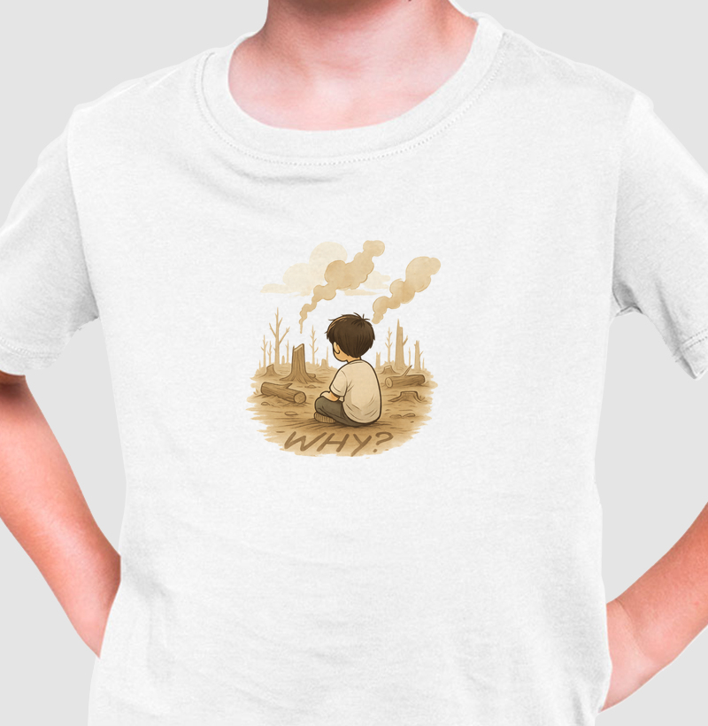 Camiseta Infantil Why?