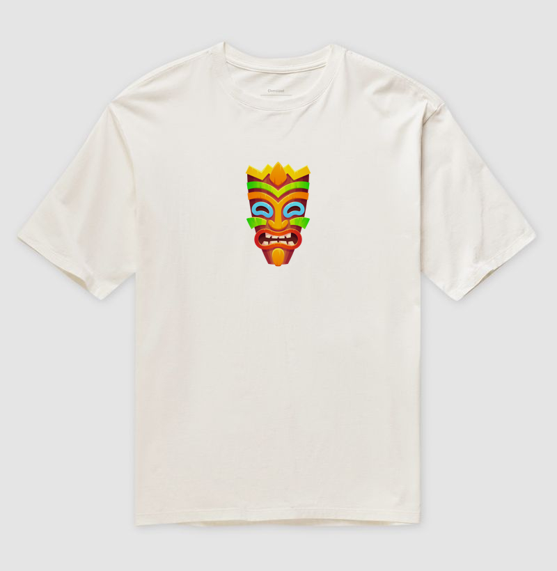 Camiseta Oversized Tiki Vibes — Aloha 80s | Posto80