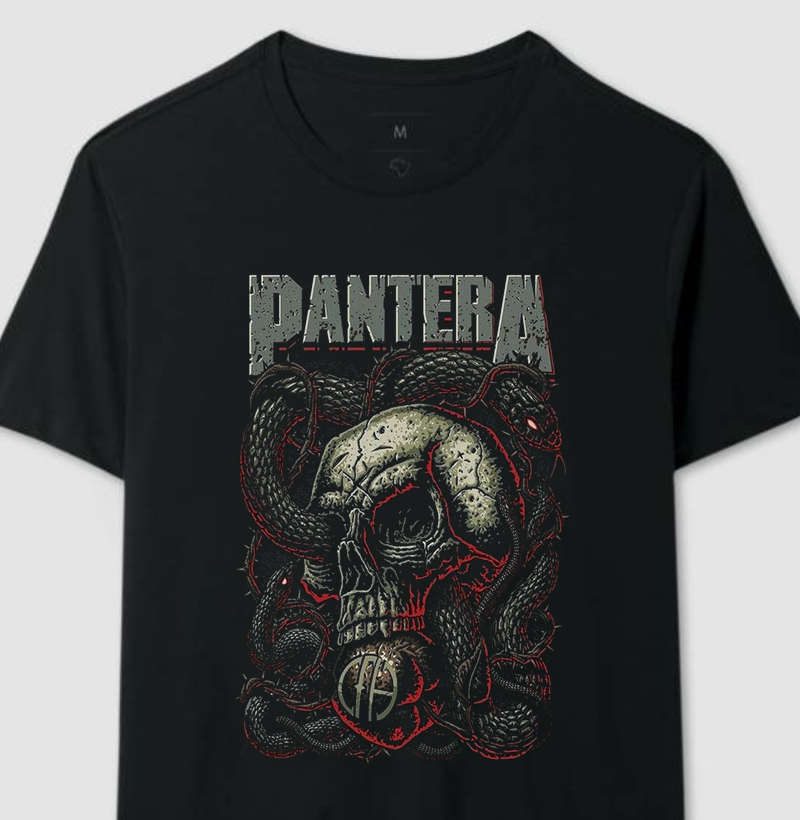 CAMISETA PANTERA SKULL CFH