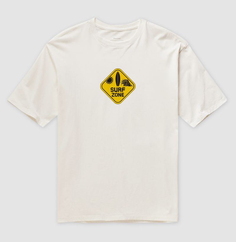 Camiseta Oversized Surf Zone — Classic Sign | Posto80