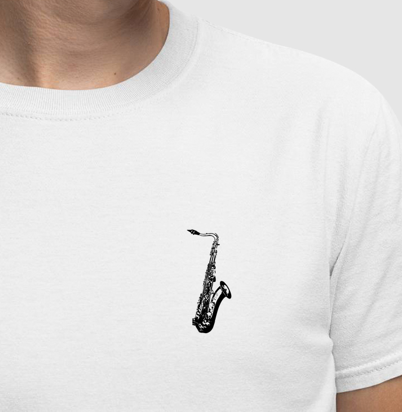 T-shirt Sax Tenor White