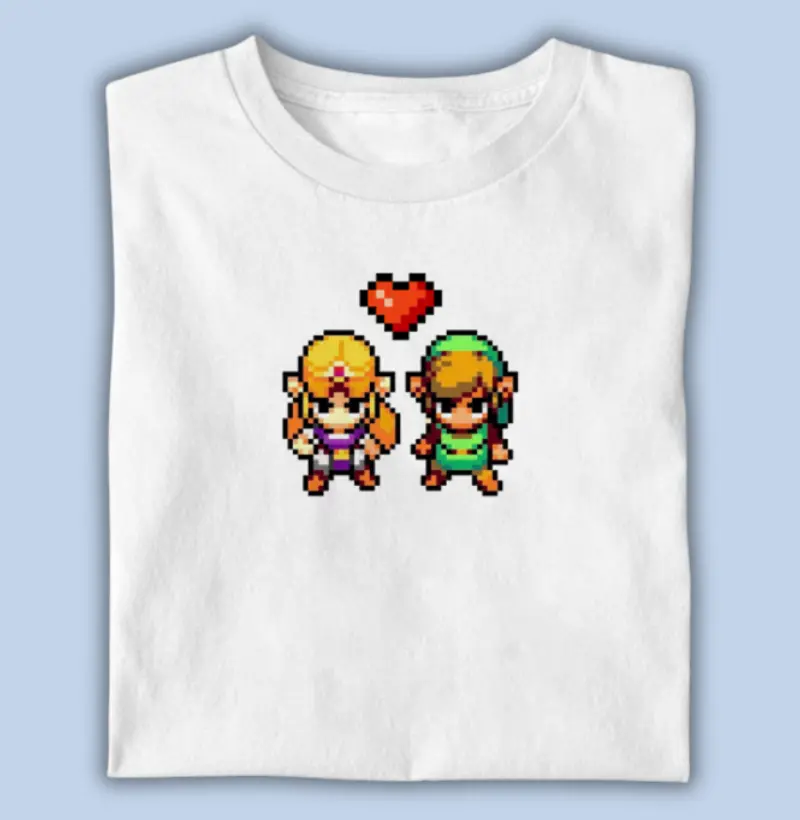 Link e Zelda Pixel Art