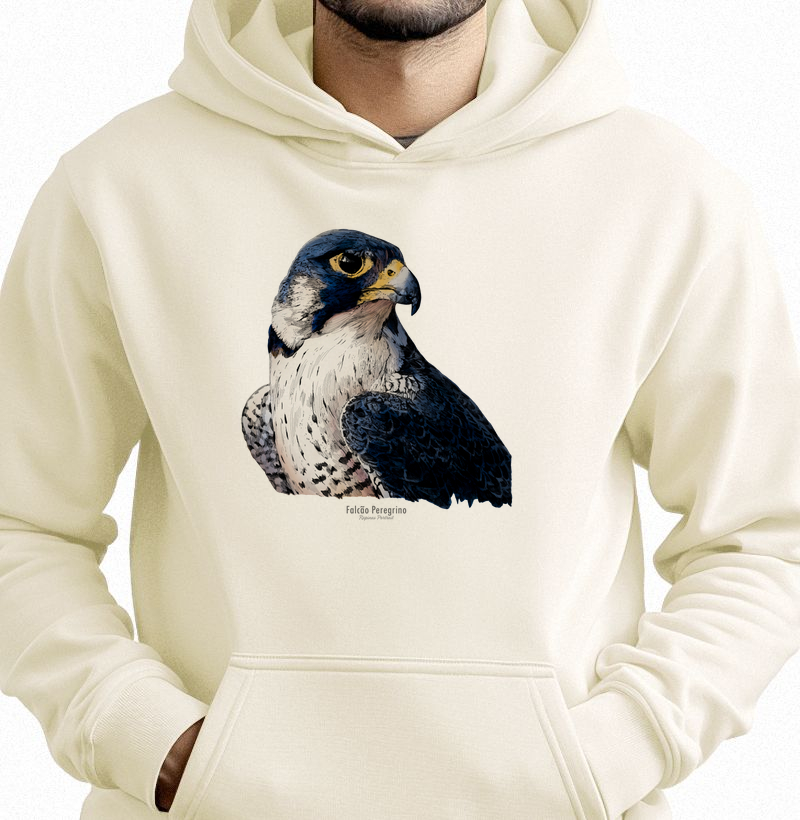 Falcão Peregrino Inky - Moletom Hoodie
