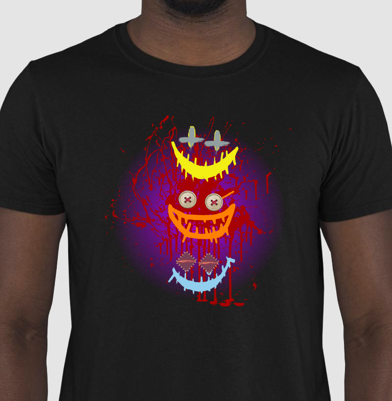 42- CAMISETA 3 SORRISOS MACABROS
