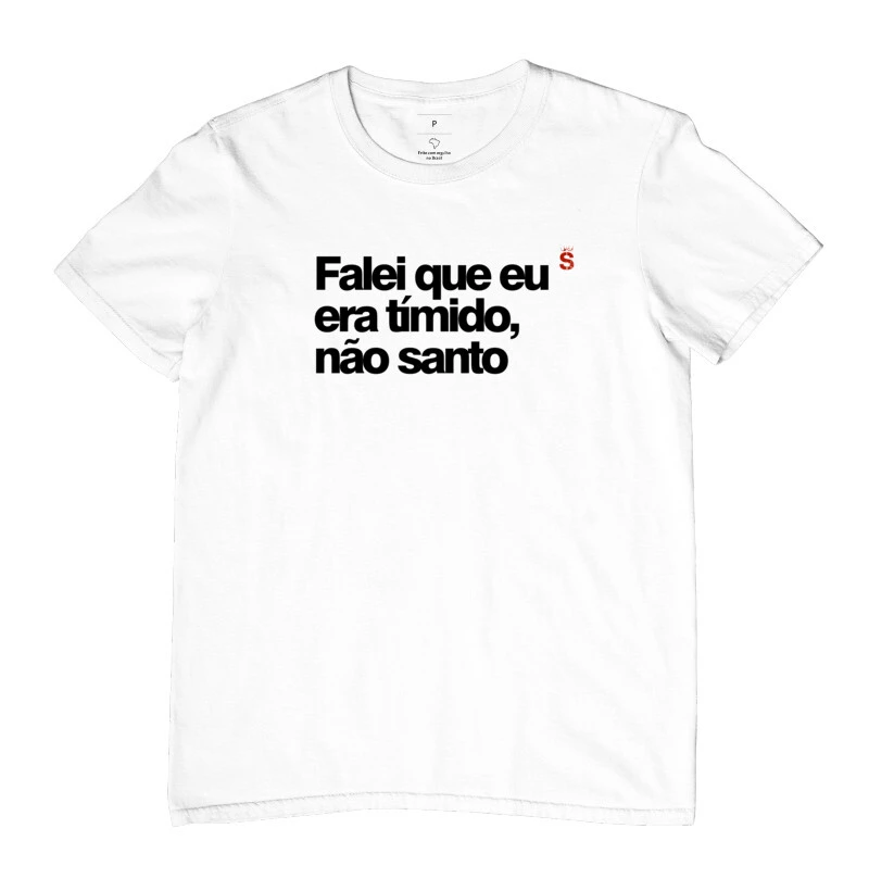 Falei que eu era timido