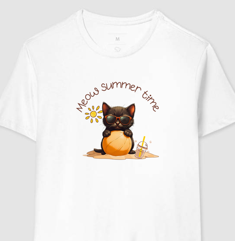 Camiseta Meow Summer Time