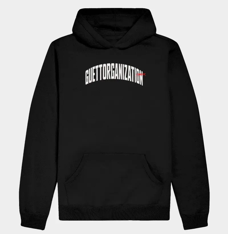 Hoodie Guetto Organization BLACK