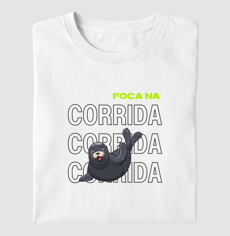 Camiseta Foca na corrida