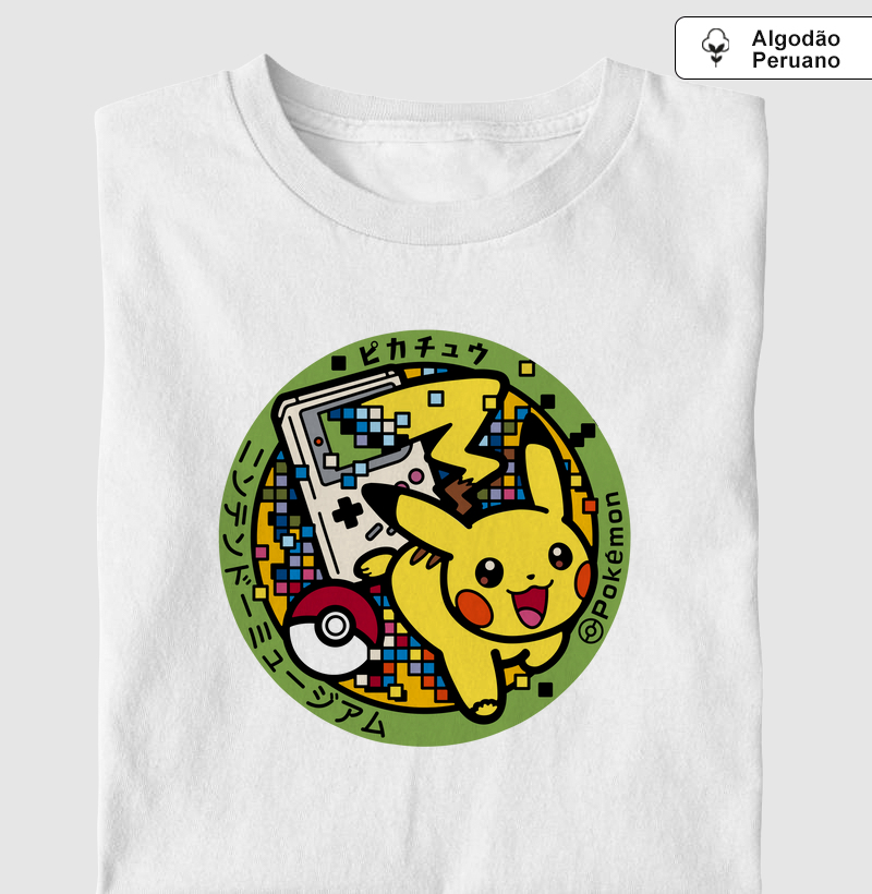 Qualidade Premium “Temos que Colecionar” – Pikachu Pixel Art Pokémon & Game Boy (PP ao 4G)