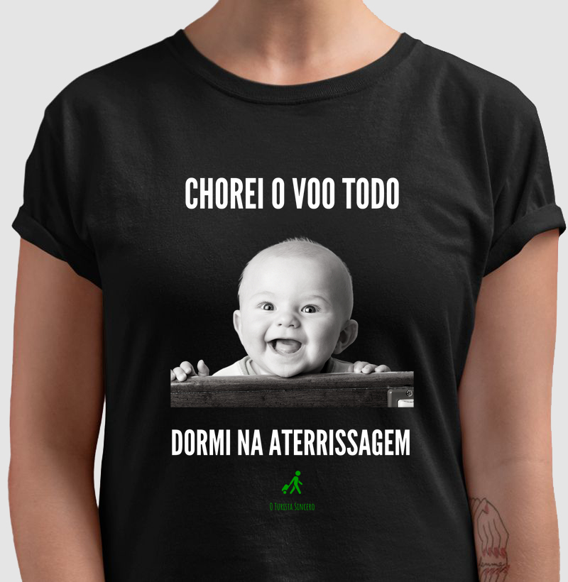 Chorei o voo inteiro, dormi na aterrissagem