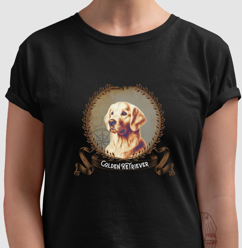 Camiseta Golden Retriever Brasão!