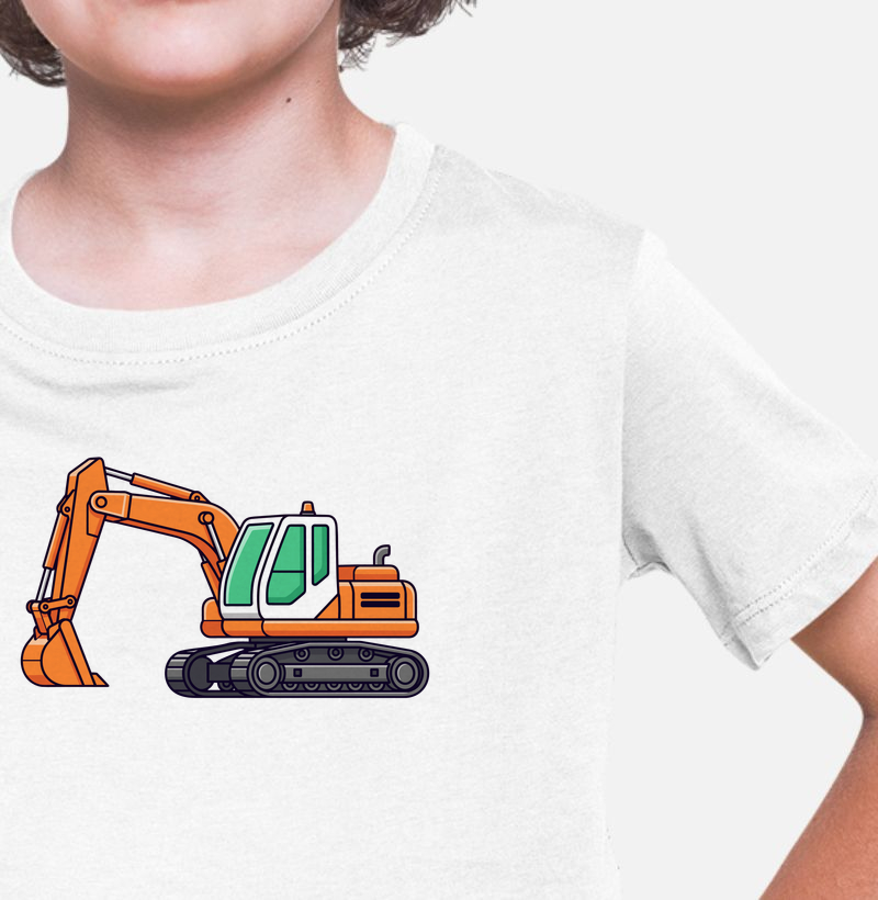 infantil - escavadeira desenho