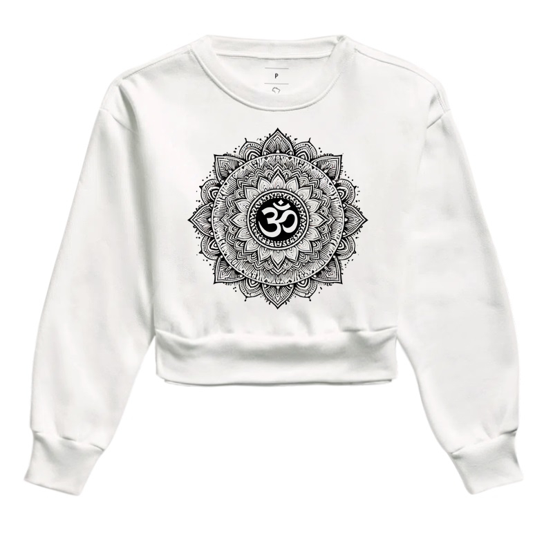 Mandala Om Preto e Branco 02