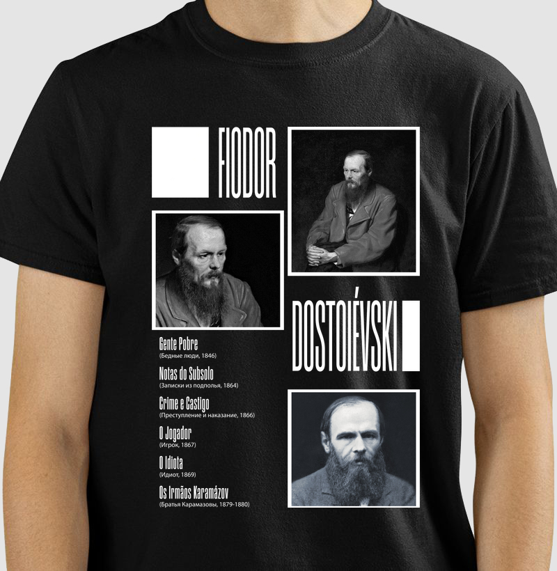Camiseta - Dostoiévski Livros