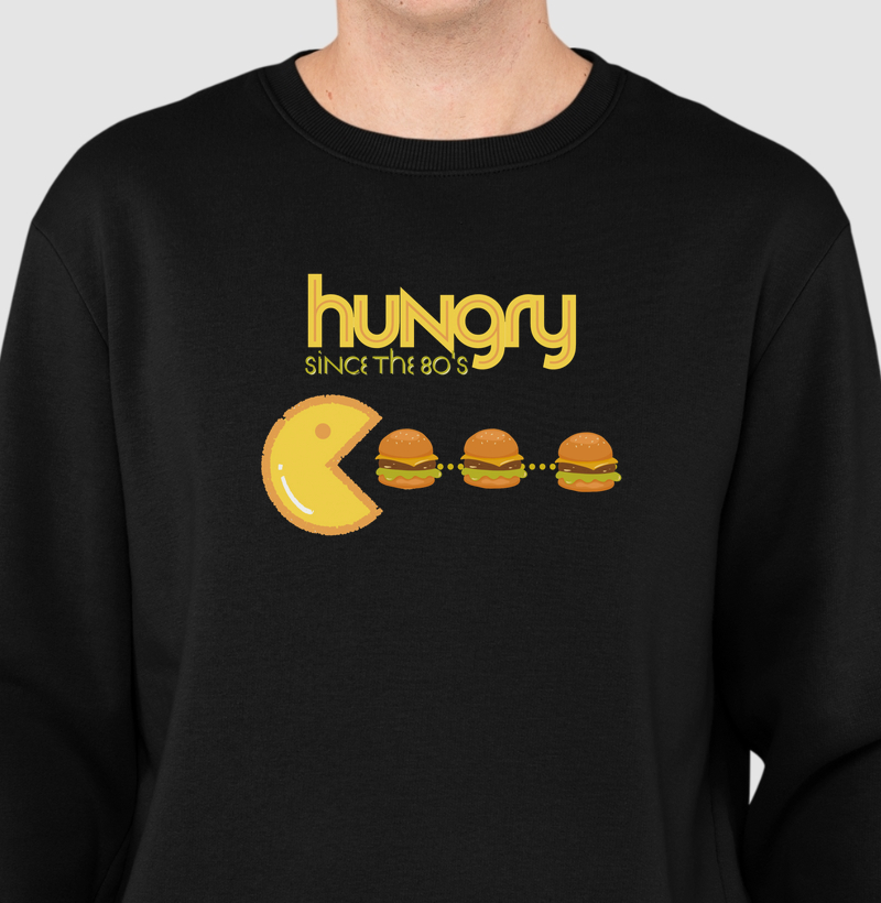 HONESTEE HUNGRY 80S Moletom