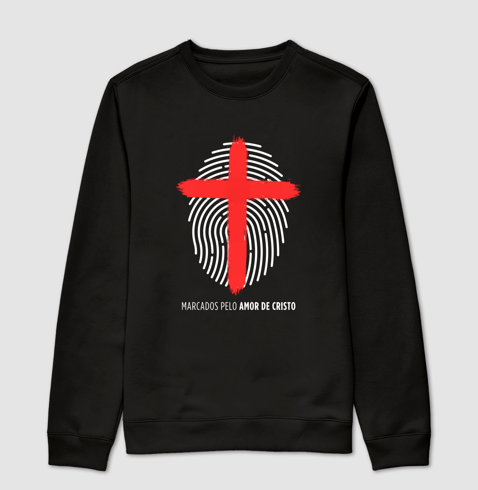 Suéter Moletom Marcados Pelo Amor de Cristo