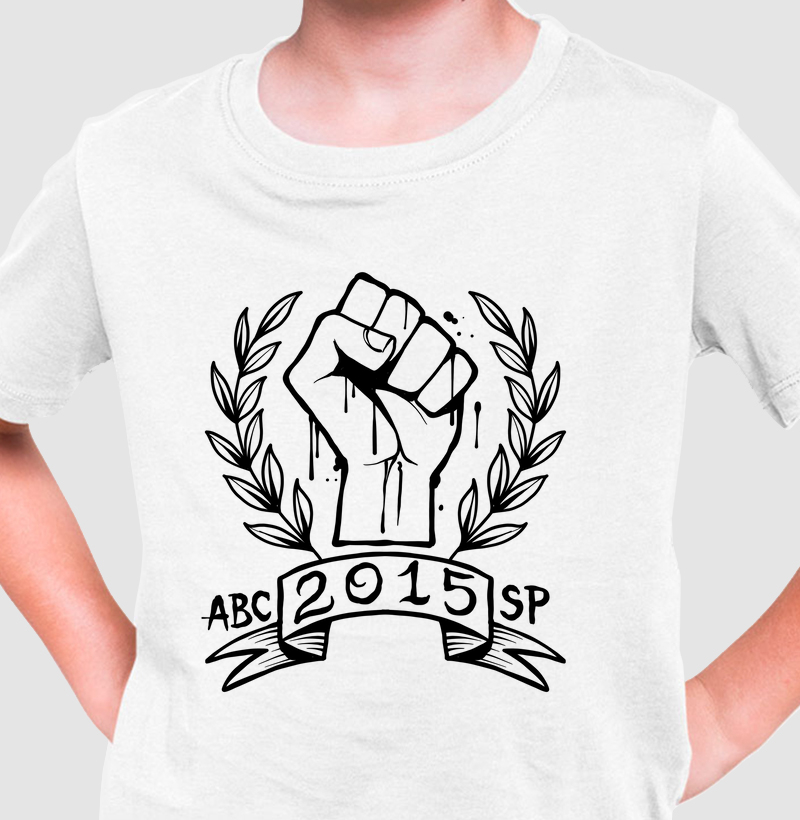 Camiseta Punho Preto Infantil
