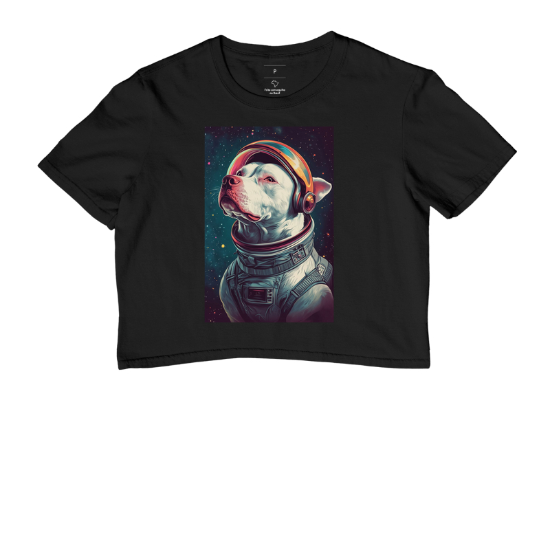 Pit Bull Branco Astronauta