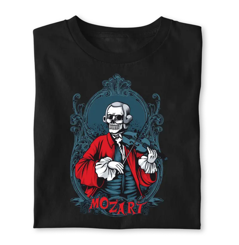 T-shirt Mozart Skull