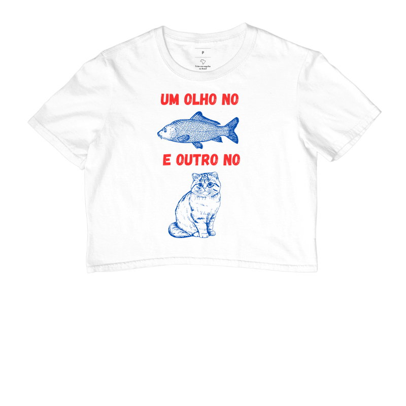 Um olho no peixe e outro no gato