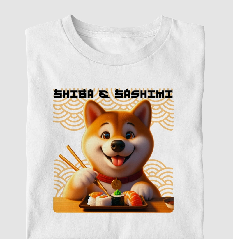 Shiba adora Sashimi