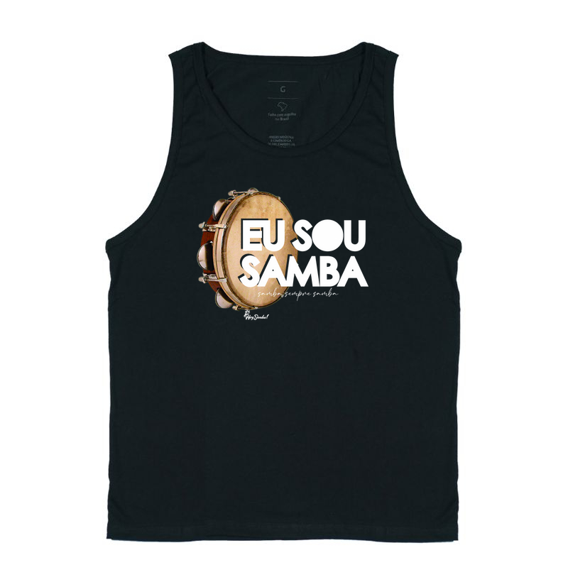 T-shirt 1/2 malha Eu Sou Samba