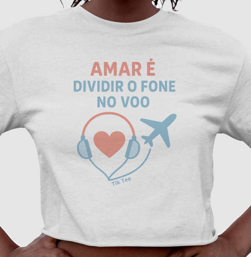 Amar é dividir o fone no voo