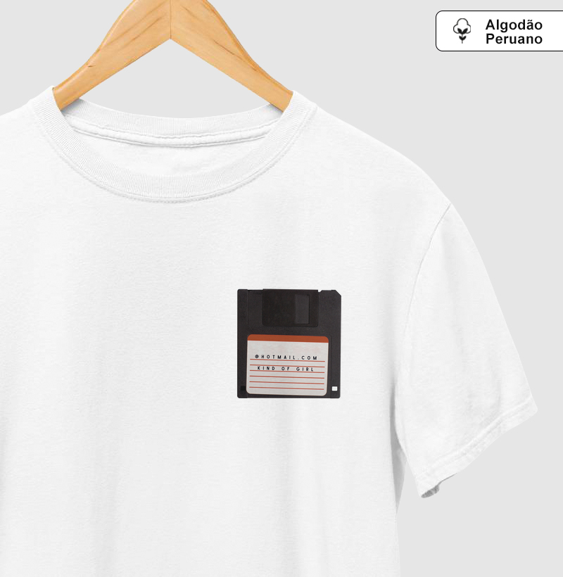 Camiseta @hotmail.com peito Pima