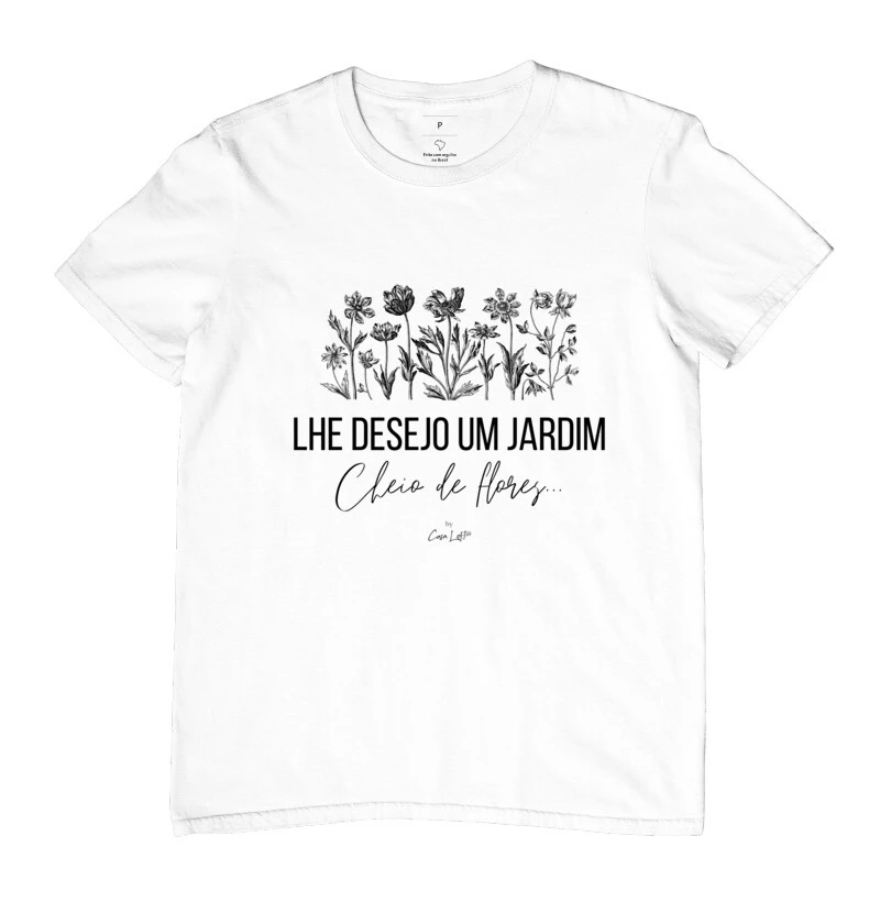 Camiseta Jardim Cheio de Flores cl320